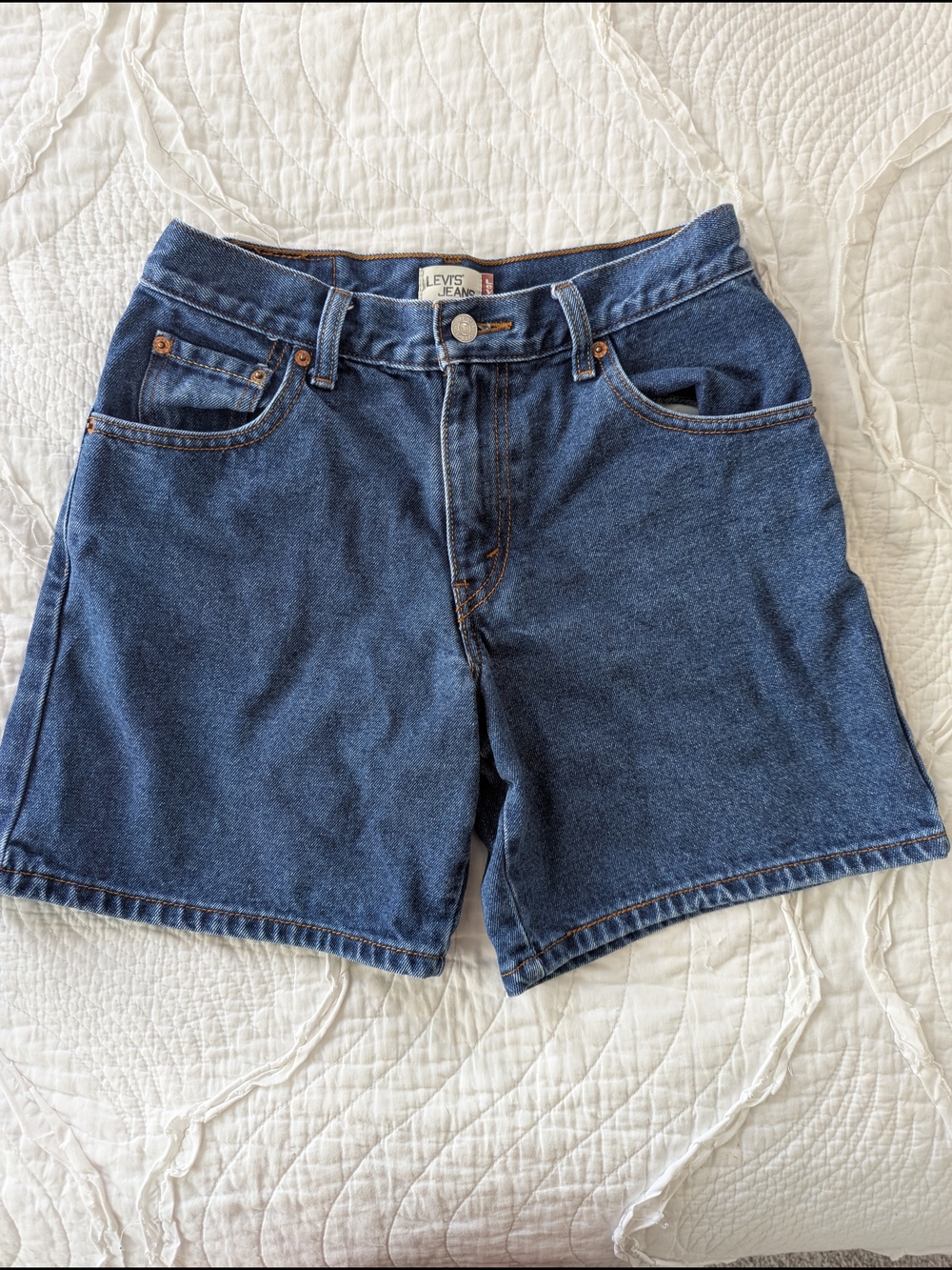 Levi's Classic High-Rise Denim Shorts - Dark Blue